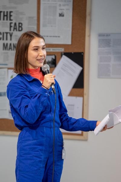 Moderator and panel curator Sasha Engelmann