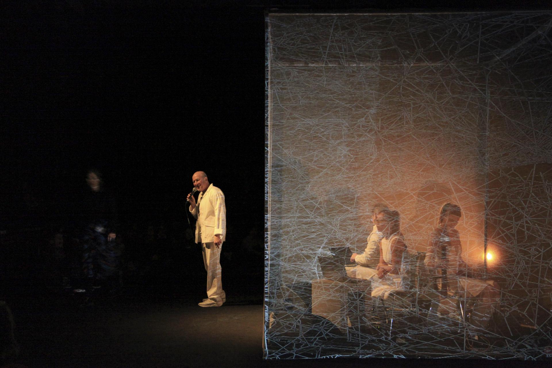 Evan Ziporyn introducing “Jamming with spiders…The spider’s canvas”