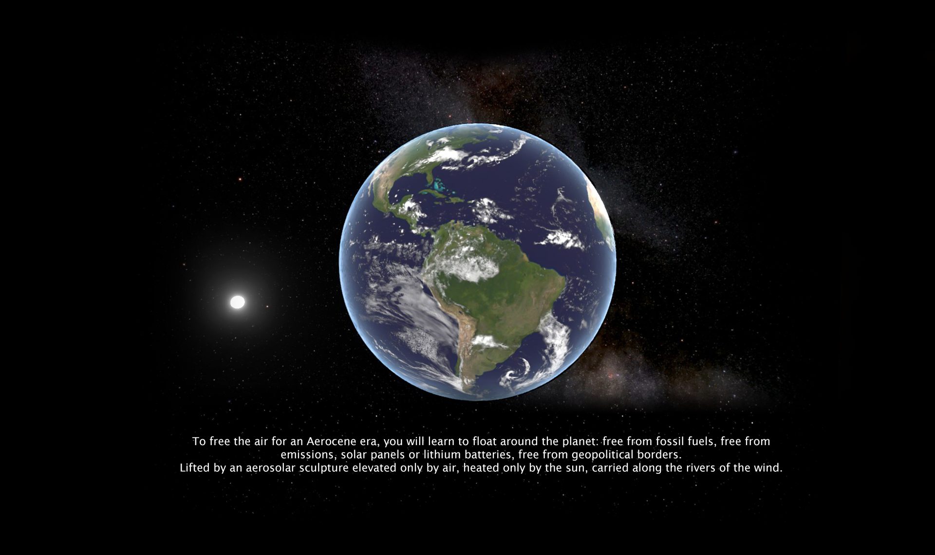 Aerocene: Free the Air. “Orbit-s” For a Post-Fossil Fuel Era