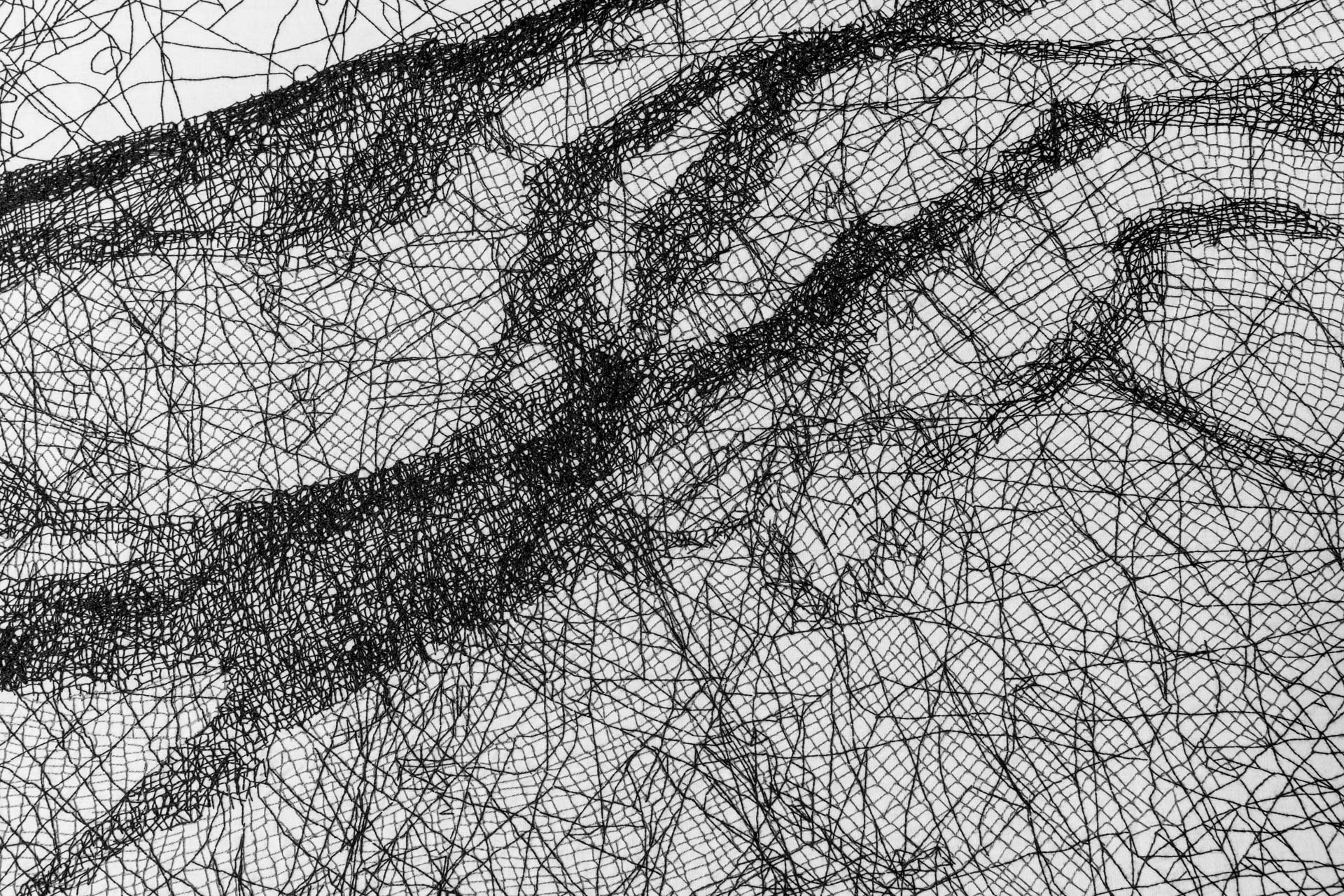 Arachne’s handwoven Spider/Web Map
