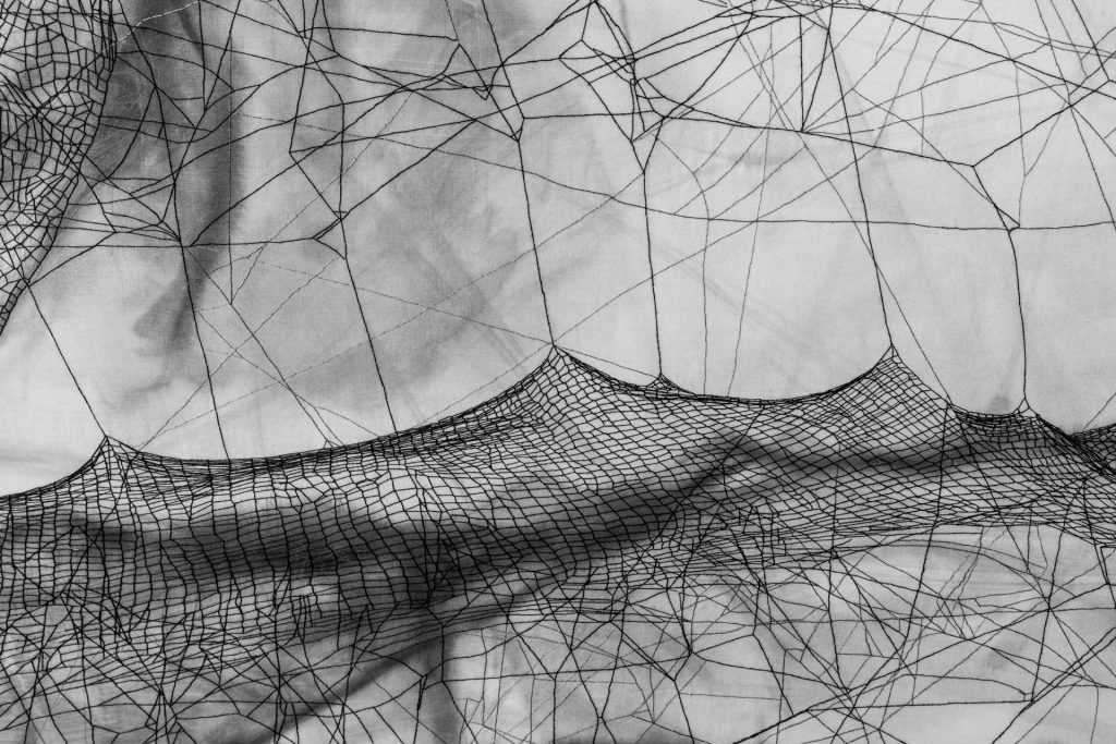 Arachne’s handwoven Spider/Web Map